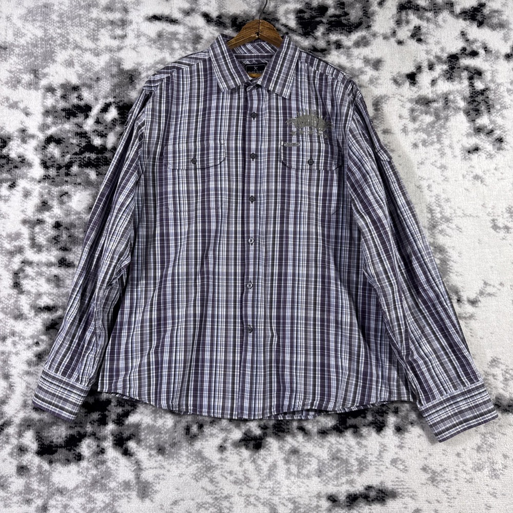 Marc Ecko Shirt‎ Mens Size Extra Large Embroidered Skater Punk Y2K 90s Grunge